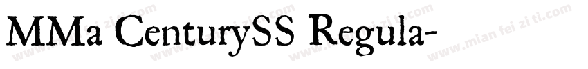 MMa CenturySS Regula字体转换